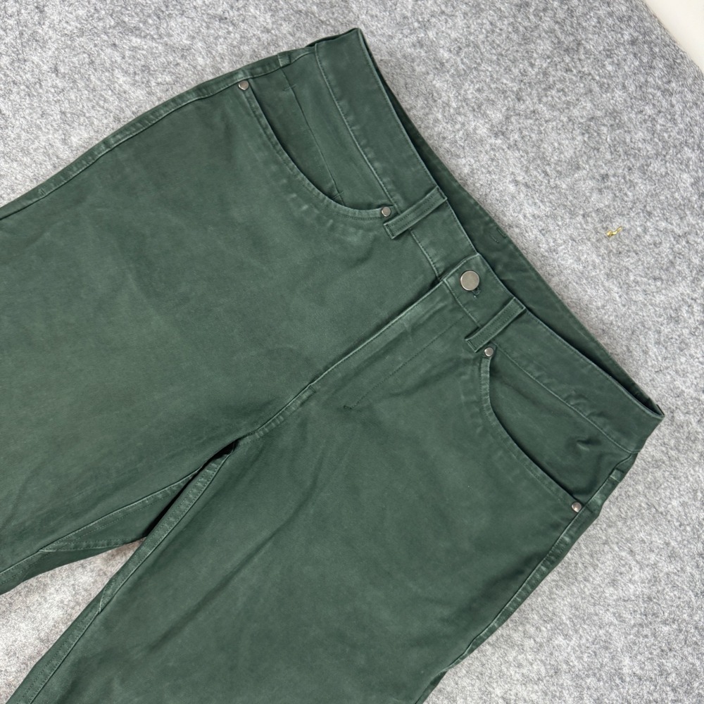 Lululemon ABC Pant Classic Fit 32 Green Cotton Blend Stretch 5 Pocket Trousers